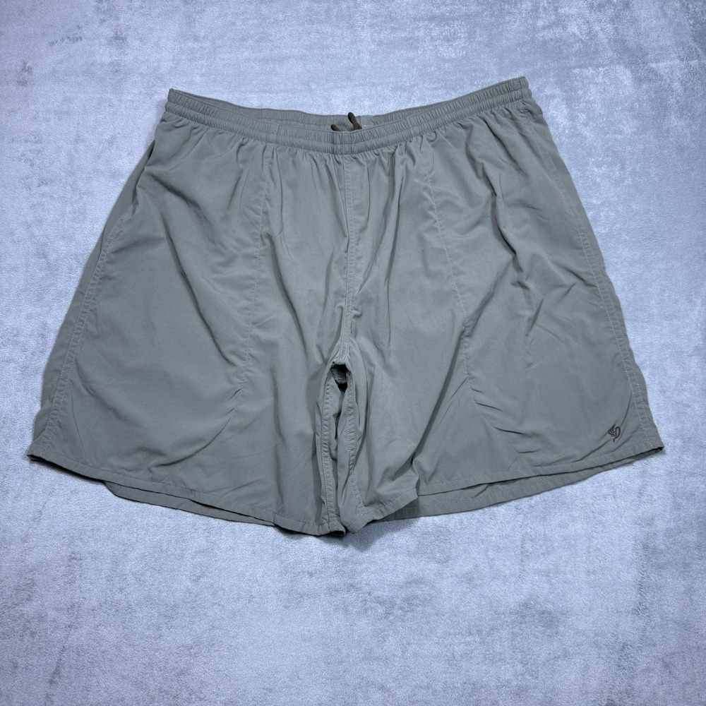 Duck Camp Shorts Mens 2XL Gray Mesh Lined Fisherman Active Outdoor Gray Active